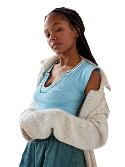 SHOPIQAT V-neckline Cropped Baby Tee - Premium from shopiqat - Just $4.750! Shop now at shopiqat